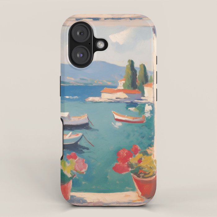 Mediterranean Window Morning View iPhone Case Gallery Image 1