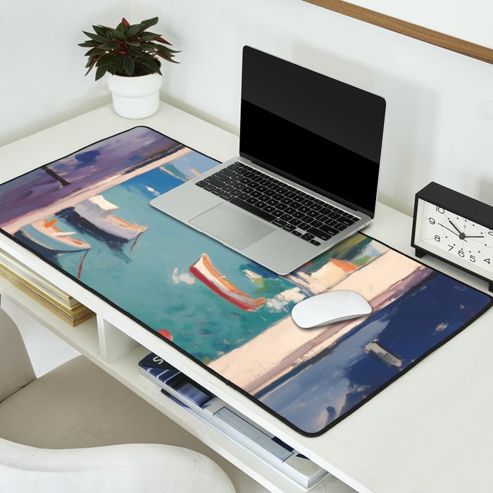 Mediterranean Window Morning View Desk Mat Gallery Image 2