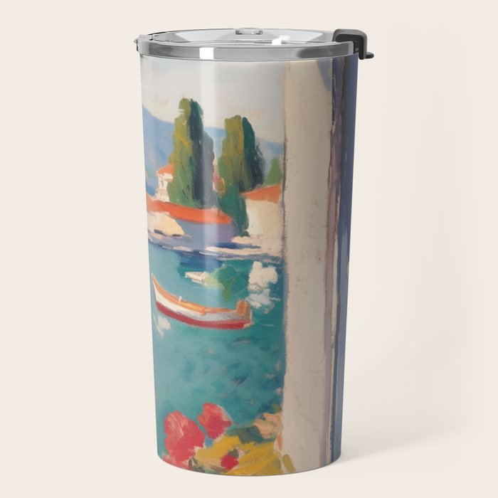 Mediterranean Window Morning View Travel Mug Gallery Image 2