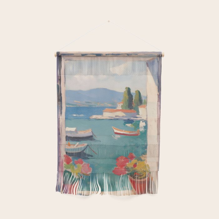 Mediterranean Window Morning View Wall Hanging Gallery Image 1
