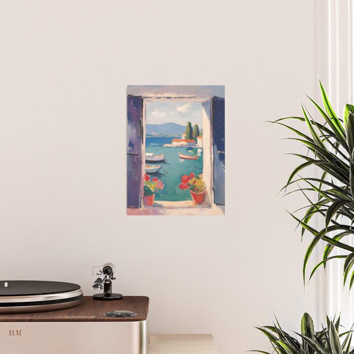 Mediterranean Window Morning View Poster Gallery Image 2