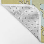 let's be better together // protect mother earth // retro art by surfy birdy Bath Mat Gallery Image 2