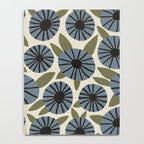 Floral Pattern / Slate Blue & Green Notebook Gallery Image 4