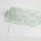 Mandala, Yoga Love, Sage Green, Boho Print Wrapping Paper Gallery Image 2