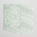 Mandala, Yoga Love, Sage Green, Boho Print Wrapping Paper Gallery Image 3