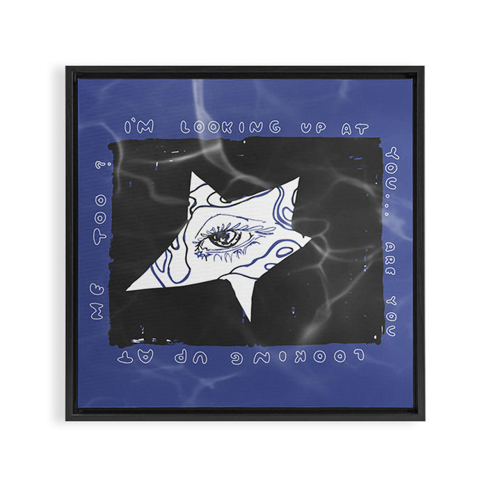 eye Framed Canvas Print Gallery Image 1