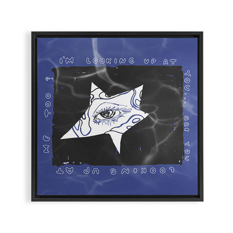 eye Framed Canvas Print Gallery Image 3
