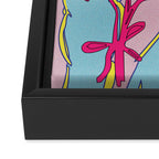 pls block me Framed Canvas Print Gallery Image 2