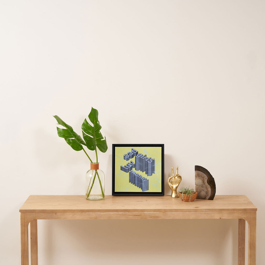 sad girls Framed Canvas Print Gallery Image 3