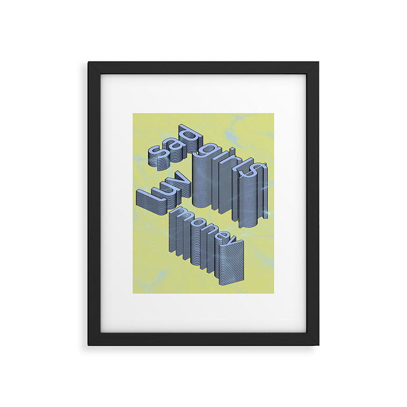 sad girls Framed Art Print