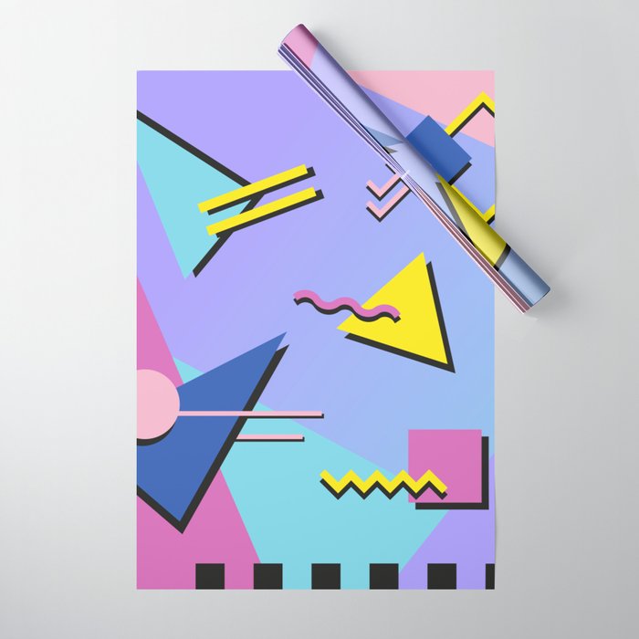 Memphis pattern 99 - 80s / 90s Retro Wrapping Paper Gallery Image 1