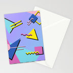 Memphis pattern 99 - 80s / 90s Retro Stationery Card Gallery Image 2