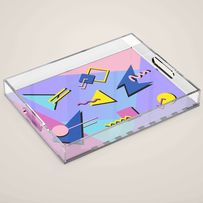 Memphis pattern 99 - 80s / 90s Retro Acrylic Tray Gallery Image 1