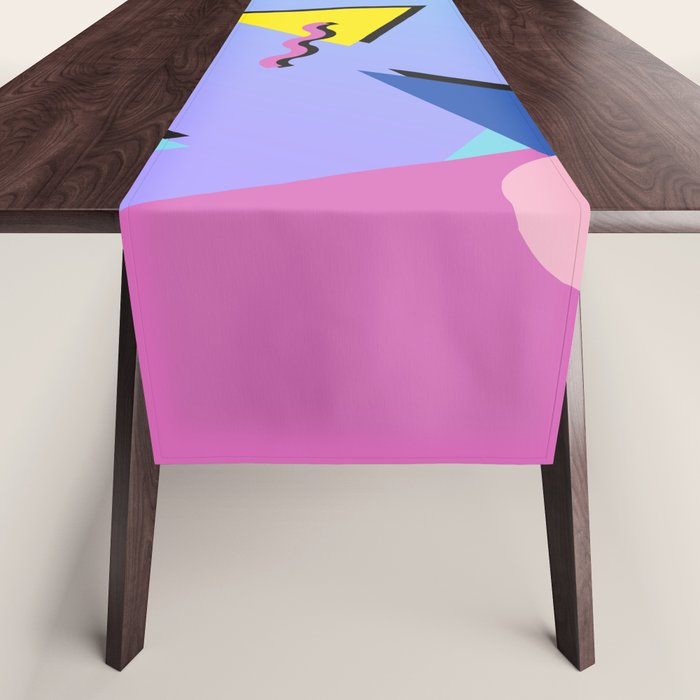 Memphis pattern 99 - 80s / 90s Retro Table Runner Gallery Image 1
