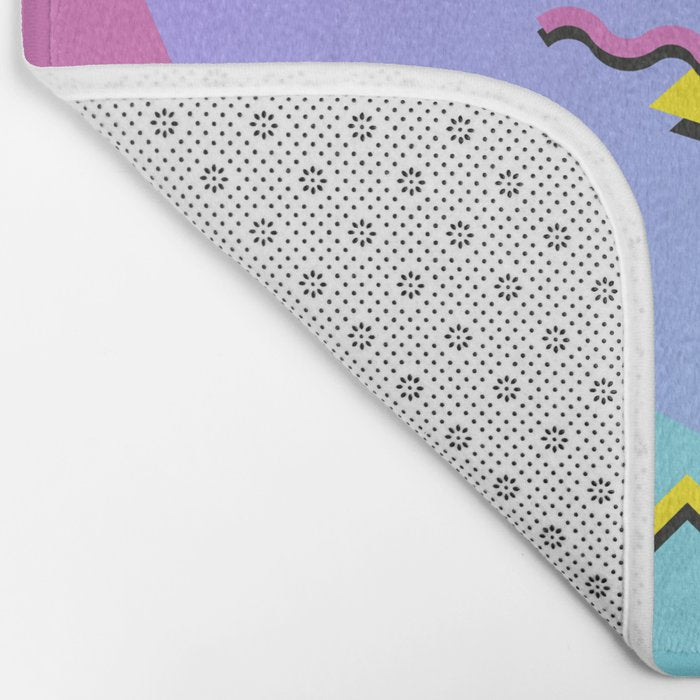 Memphis pattern 99 - 80s / 90s Retro Bath Mat Gallery Image 2