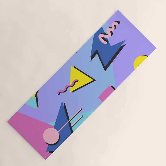 Memphis pattern 99 - 80s / 90s Retro Yoga Mat Gallery Image 1