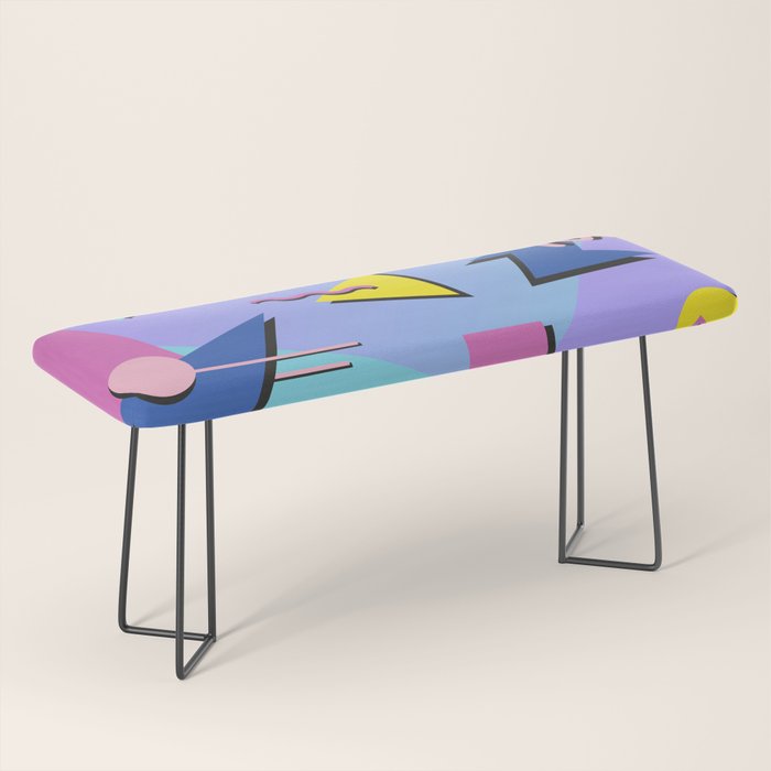 Memphis pattern 99 - 80s / 90s Retro Bench Gallery Image 1