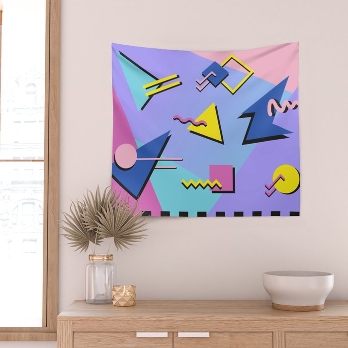 Memphis pattern 99 - 80s / 90s Retro Wall Tapestry Gallery Image 2