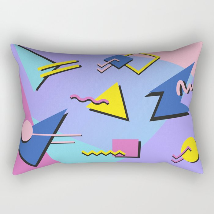 Memphis pattern 99 - 80s / 90s Retro Rectangular Pillow Gallery Image 2