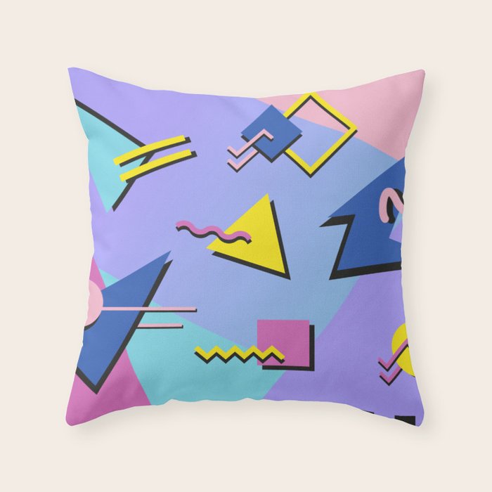 Memphis pattern 99 - 80s / 90s Retro Throw Pillow Gallery Image 6