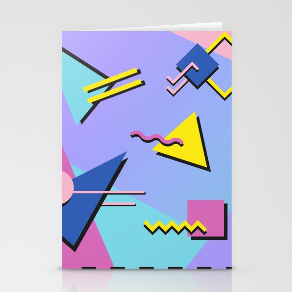 Memphis pattern 99 - 80s / 90s Retro Stationery Card Gallery Image 2