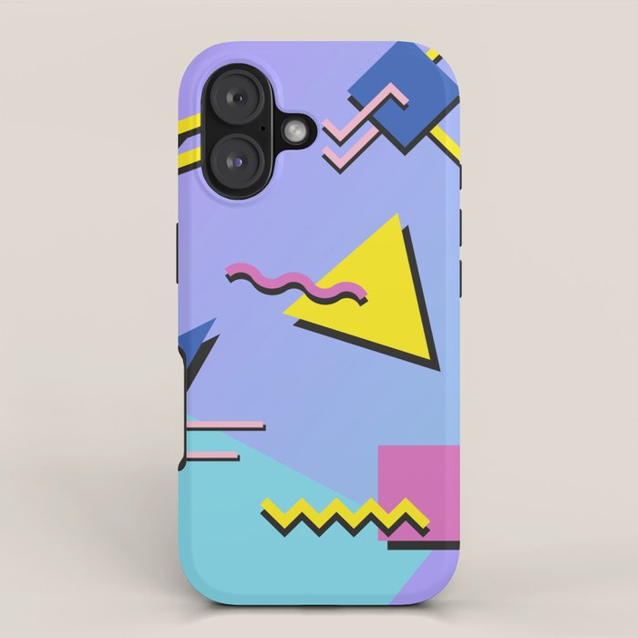 Memphis pattern 99 - 80s / 90s Retro iPhone Case Gallery Image 1