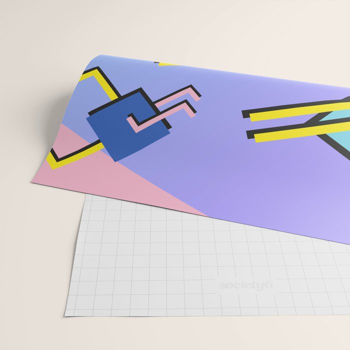 Memphis pattern 99 - 80s / 90s Retro Wrapping Paper Gallery Image 2