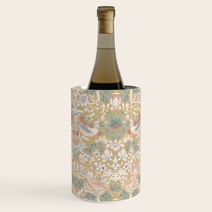 William Morris Strawberry Thief Gold Vintage Pattern Wine Chiller Gallery Image 3