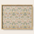 William Morris Strawberry Thief Gold Vintage Pattern Serving Tray Gallery Image 1