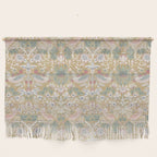 William Morris Strawberry Thief Gold Vintage Pattern Wall Hanging Gallery Image 1