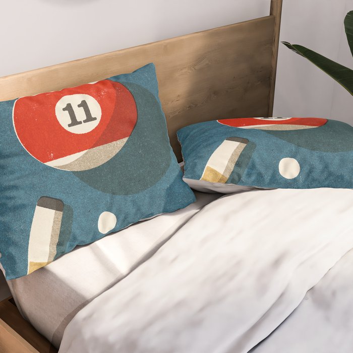BILLIARDS / Ball 11 Pillow Sham Gallery Image 2