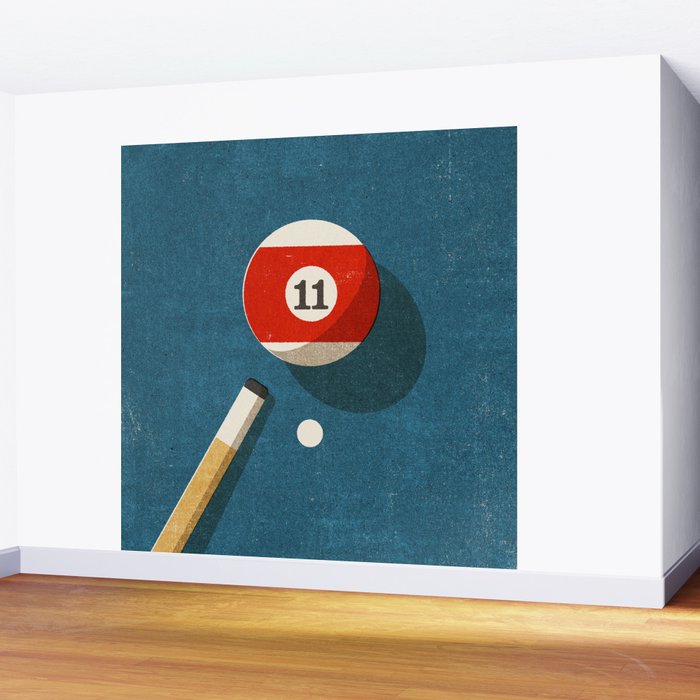 BILLIARDS / Ball 11 Wall Mural Gallery Image 2