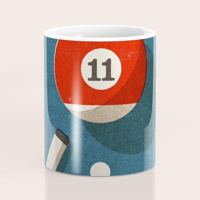 BILLIARDS / Ball 11 Coffee Mug Gallery Image 4