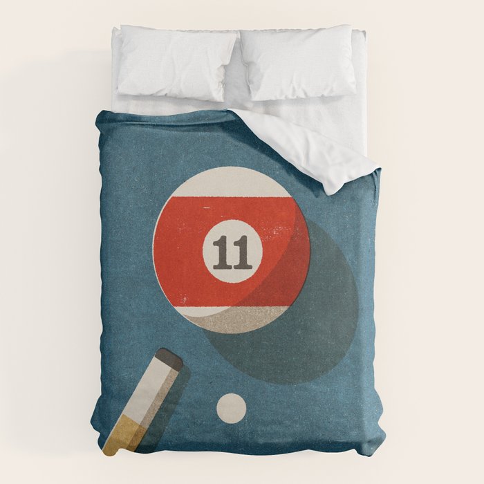 BILLIARDS / Ball 11 Duvet Cover Gallery Image 6
