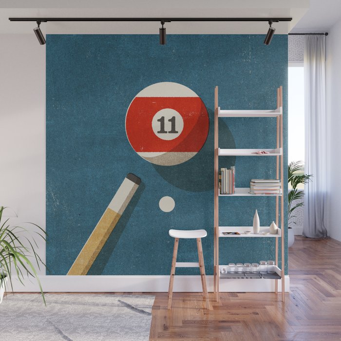 BILLIARDS / Ball 11 Wall Mural Gallery Image 1
