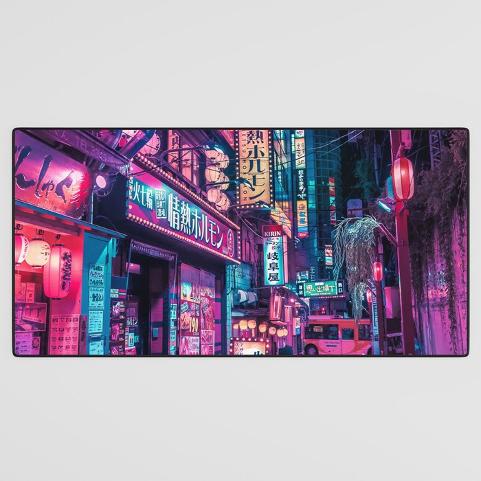 Magic of Cyberpunk Japan Desk Mat Gallery Image 3