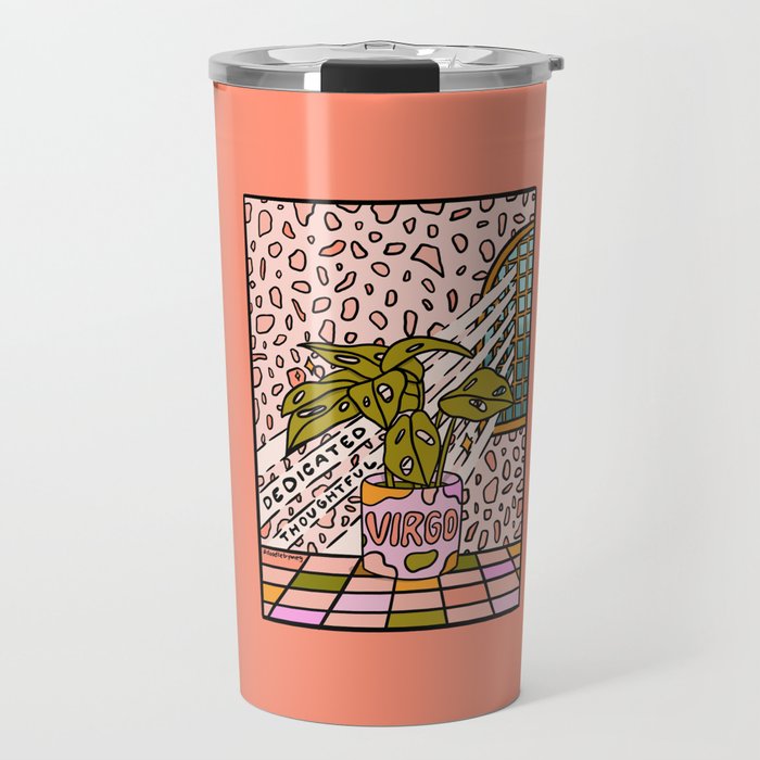 Virgo Plant Travel Mug Gallery Image 1