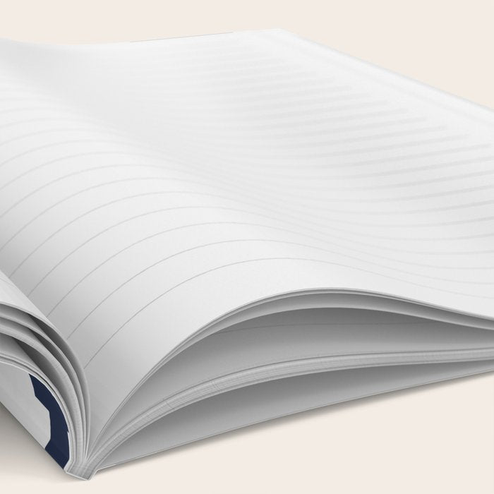 Navy Blue Swiss Cross Pattern Notebook Gallery Image 2