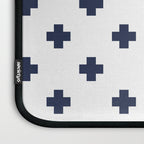Navy Blue Swiss Cross Pattern Laptop Sleeve Gallery Image 3