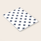 Navy Blue Swiss Cross Pattern Notebook Gallery Image 3