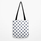 Navy Blue Swiss Cross Pattern Tote Bag Gallery Image 2