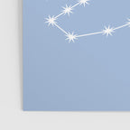 Scorpio Zodiac Star Constellation Line Art Sky Blue Poster Gallery Image 3