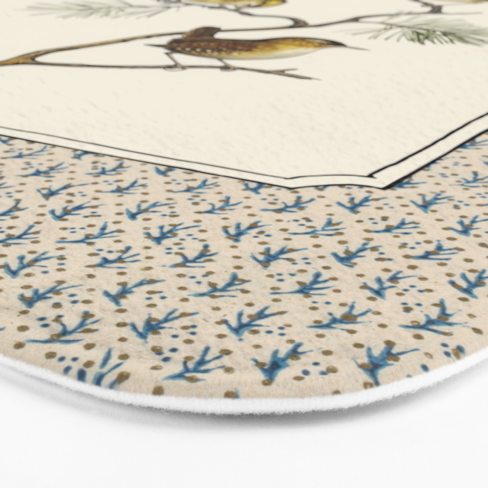 Three Wrens on a Branch Bath Mat Gallery Image 3