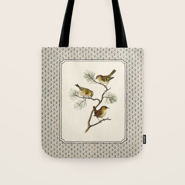 Three Wrens on a Branch Tote Bag Gallery Image 1