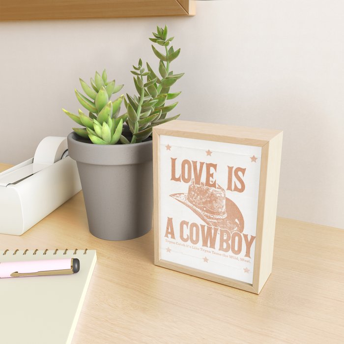 Love is a Cowboy Mini Art Print Gallery Image 2