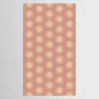 Boho Summer Sun Pattern XV Neutral Pastel Pink Tablecloth Gallery Image 2