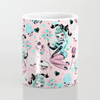 MInt Sugar Pinup Doll Pattern Coffee Mug Gallery Image 4