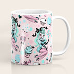 MInt Sugar Pinup Doll Pattern Coffee Mug Gallery Image 1
