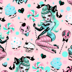 MInt Sugar Pinup Doll Pattern Coffee Mug Gallery Image 2