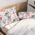 MInt Sugar Pinup Doll Pattern Pillow Sham Gallery Image 2